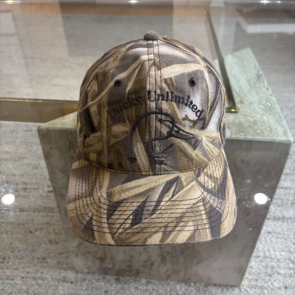 Ducks Unlimited Hat Mens OSFM Camo Good Advantage Wetlands Snapback Alaska